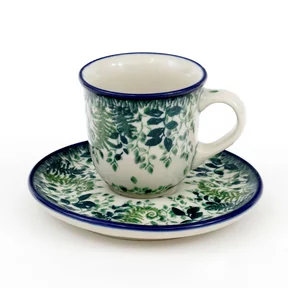 Filiżanka i spodek espresso B10 0,06l <br> 2206X Zielone paprocie